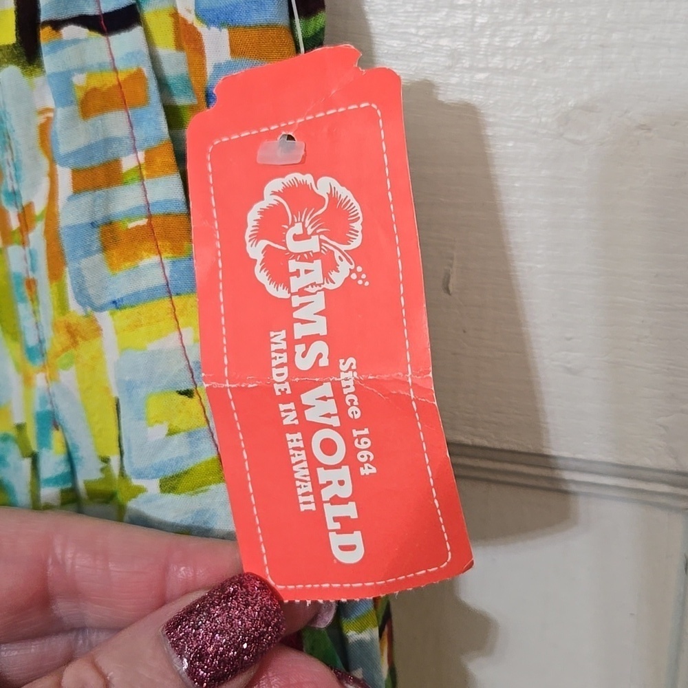 Jams WORLD ROAD Trip Pattern Color Boho Geometric Women Small Wide Leg Pantsππ - Picture 4 of 6